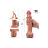Shop 7 Inch Realistic Texture Silicone dildo Sex Toys In Tonk
