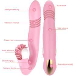 2 In 1 Kitty Vibration Rod Rolling Tunge