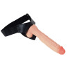 10 Inch Harness Strap on Cock Realistic Flesh Large Dildo Flexible Penis with Powerful Suction Cup for Lesbian Couples
