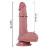 Dual-Layer Liquid Silicone Foreskin Dildo Suction Cup